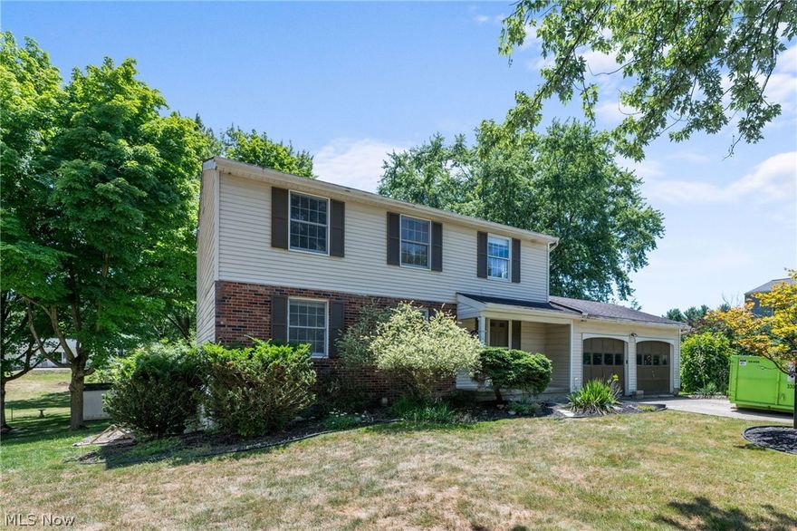 Center hall colonial situated on a large lot on a quiet cul-de-sac in the Montview subdivision. This generously sized 4-bedroom home features a nicely appointed kitchen complete with newer vinyl flooring, countertops, cabinets, and appliances. The living room and dining room have beautiful crown molding, new light fixture, and fresh paint. At the back of the house, you’ll find the family room complete with wood-burning fireplace and door to the multi-tiered deck. The upstairs features a master bedroom with adjacent private bath and three additional bedrooms and a second full bathroom. The partially finished basement includes a large laundry area and approx. 450 sq. ft. of finished space. Out back, the large backyard with mature trees and newer storage shed is ideal for hosting gatherings on the multi-tiered deck and sitting around the built-in fire pit roasting marshmallows. New HVAC in 2023 and water heater in 2024. This home is perfect for a growing family or anyone needing additional space. 1-year Home Warranty added for peace of mind. Schedule your showing today!