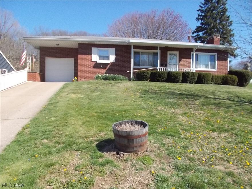 well maintained ready to move into brick ranch, great neighborhood, possible hardwood floors under the carpet. The partially finished basement inclueds a full bath, a hide away bar, large laundry room. a large back yard goes all the way back to orchard street with access  to the garage in the back where once housed a motorhome. a storage shed also goes with the property.