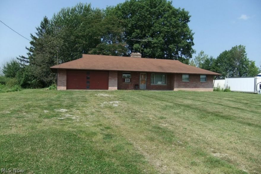 Large 3 Bedroom Ranch with sun room, hardwood floors and formal dining room.  Home also has full basement with boiler heat.  Rental is for home only but could also lease lot for semi truck storage or large equipment.  No problem parking your motor home on the property.