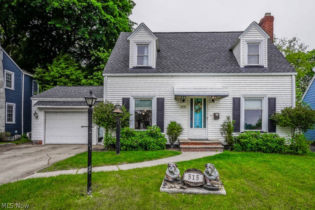 You'll be pleasantly surprised by how much space this well-maintained Cape Cod offers! Inside, a great floor plan flows smoothly between rooms. An archway opens to the dining room with crown molding and a sliding barn door to the dine-in kitchen featuring white cabinets and appliances. Gather in the living room to enjoy the refaced gas fireplace or relax in the adjacent family room with a picture window overlooking the backyard. The bonus room next door is perfect for a home office or playroom and offers easy access to the covered patio, equipped with a gas line for your grill and a private backyard. A guest bath completes the first floor. Upstairs, you'll find three generous bedrooms and a remodeled full bath with a tub and shower. The basement includes a partially finished rec room, a laundry area, and a fruit cellar for storage. Additional storage is available in the walk-up attic and attached one-car garage. Updates include a newer roof, fresh paint, flooring, landscaping and attic insulation, Don't miss out—call to see this home today!