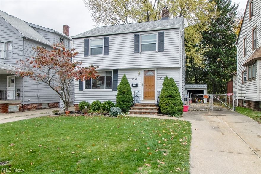 Lovingly maintained colonial house on a sweet, quiet, residential street in the heart of South Euclid!  Carpeting on first level including den/family room.  Updated kitchen with room for everything and more.  Ample bedrooms on 2nd level!  Half bath on first, and full bath upstairs.  Long-term owners have truly loved this home.  Welcome home to South Euclid!