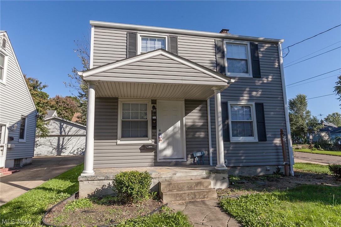 Welcome home to this beautifully maintained Colonial nestled in the Firestone Park neighborhood. This home is is ready for you to move right in and enjoy! This well-kept home features 3 bedrooms and 1.5 bathrooms. Plenty of natural light floods in through the replacement windows throughout. Newer laminate wood floors in the family room and newer carpet all the bedrooms. The eat-in-kitchen supplies tile flooring, ceiling fan, appliances and ample counter and cabinet storage. The basement has been partially finished and features an ample rec room that adds additional living space. Utility room with washer & dryer included. Hot Water Tank has been recently replaced. Attached garage w/ additional attic storage. The siding and roof were replaced about 7 years ago. Fully fenced yard. Easy access to the highway for commute and travel. Welcome Home!