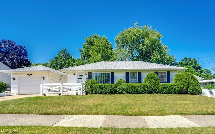 Nestled on a quiet street in the desirable Allenside neighborhood, this impeccable and adorable ranch home is a true gem. Upon entering the front door, you are greeted with a nicely sized living room which flows into the dinette and the kitchen. Completing the main floor are three cozy bedrooms and a nicely sized full bathroom with laundry chute. If you love hardwood flooring, you are in luck because in addition to the hardwood floors in the bedrooms, there are beautiful hardwoods beneath the carpet in the living room, dinette and hallway. The lower level offers more living space with a 22 x 11 recreation room, along with a versatile finished room that can be used as a craft room or home office. Here you will also find the second full bathroom. The current owner has lovingly maintained and updated the home, including a new roof, glass block windows, garage door, and water heater in 2023. This spring, the exterior received a fresh touch with refurbished front and side doors, updated shutters, and a touch of exterior paint. The electrical system has been fully updated and is up to code, ensuring peace of mind for the new homeowner. This home is move-in ready and waiting for its next proud owner. Don’t miss the opportunity to make it yours!