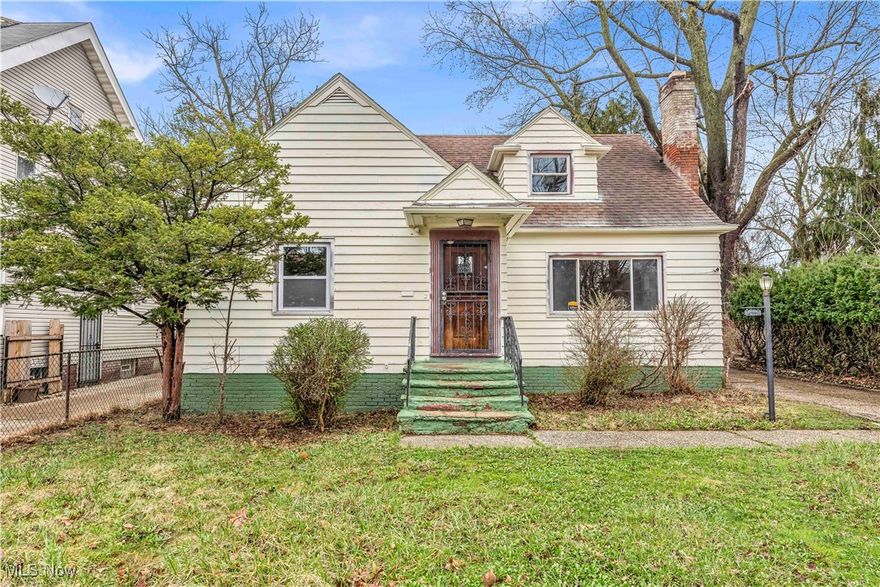 Welcome to this Cape Cod-style home, ideal for first-time buyers or those wanting to build their rental portfolio! Step inside to a warm living room filled with natural light and a cozy fireplace with mantel! The formal dining room is designed for entertaining, while the eat-in kitchen features a stylish backsplash, built-in oven, and ample cabinetry! The first floor includes two inviting bedrooms with hardwood floors and a full bathroom! Upstairs, you'll find a third bedroom, spacious bonus room perfect for an office, playroom or additional living space as well as a full bathroom! The fully finished basement adds extra enjoyment, featuring a built-in bar, laundry space, and convenient half bathroom! Outside, a spacious, fenced-in yard offers privacy, alongside a covered rear patio and a detached two-car garage! Conveniently located near dining, shopping, and public transit, this home combines classic charm with modern convenience—a perfect opportunity for creating lasting memories or investing wisely! This won't last long! Schedule a showing to see it for yourself!