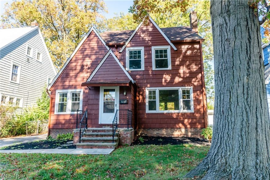 Totally remodeled colonial located on a quiet street in Cleveland Heights! The first floor features a formal entry way leading into the living room full of natural light and a cozy fireplace adjoined with the library/study, formal living room with original leaded glass built-ins, spacious remodeled kitchen and a first floor powder room. Upstairs you will find three spacious bedrooms and the totally remodeled bathroom. The third floor is spacious and can absolutely be finished to include a 4th bedroom or extra living space. Major updates include new furnace, new windows, new hot water heater, updated electrical and updated plumbing. Great location! Close to all amenities, schools and easy access to downtown Cleveland. Contact the listing agent for additional details and to schedule a tour!