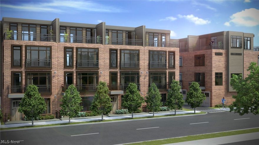 Introducing Knez Homes’ newest community, West Nineteen - featuring an intimate collection of luxury residences that blends classic and modern design with traditional brick elegance 

New construction – modern townhomes overlooking Tremont and the Cleveland Skyline with 15-year 100% tax abatement (taxes will be based on land value only) and low HOA fees.  Nestled between the Tremont and Ohio City neighborhoods, this one-of-a-kind community is just minutes to downtown Cleveland and is walkable to world-class restaurants, coffee shops, shopping and amenities. 
 
1st level two-car attached garage, 2nd level great room with wide open floorplan, 9ft. ceilings, half bath and kitchen with large island, quartz counters and 42” cabinets, stainless steel appliances, wood flooring, expansive windows and a walk-out balcony. Spacious master bedroom and full private glamorous bathroom with custom tiled walk-in shower and frameless glass doors. Large additional bedroom, full bath and laundry