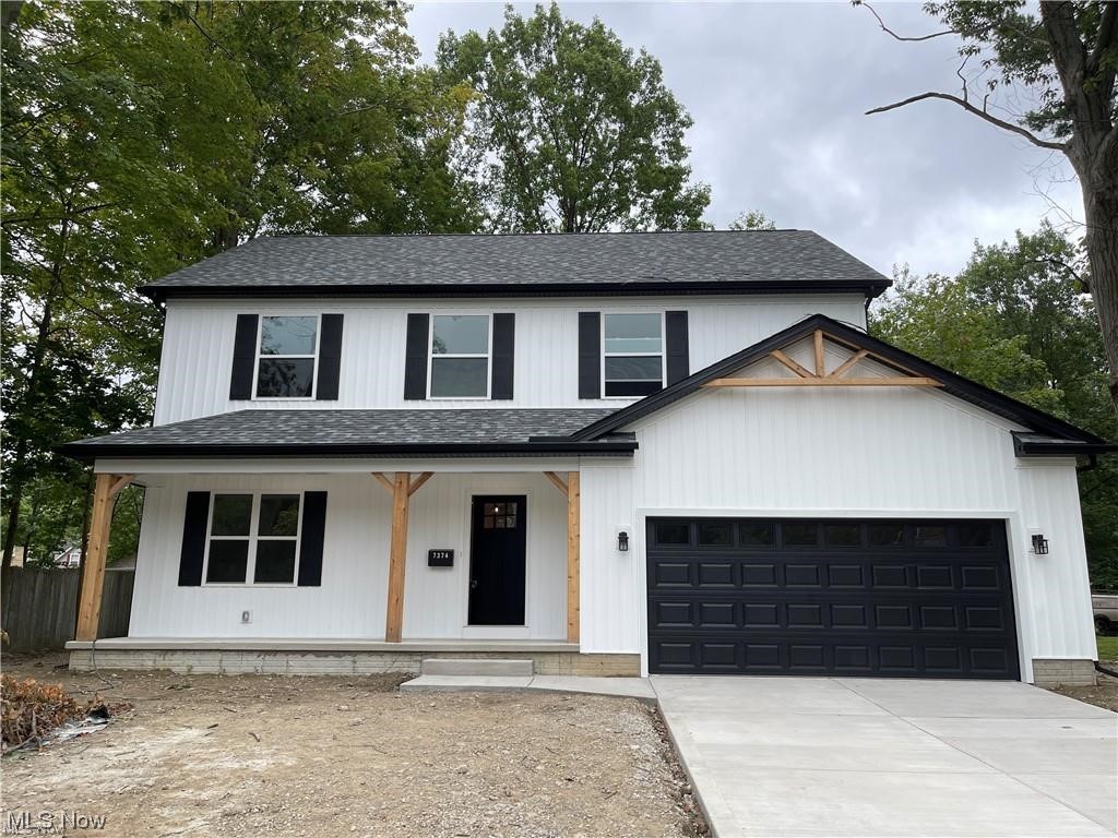 Don’t miss an exciting opportunity to view this 3/4 bedroom NEW CONSTRUCTION home in a favored South Mentor location. This beautifully constructed craftsman home boasts many features that you can’t live without! The front porch adds appeal as it welcomes you & your guests into the amazing home. Enjoy the views from the first floor office/bedroom, which is separated from the living space in the back of the home. The kitchen, with a walk-in pantry, features quartz countertops, a large island, great for gathering, & open concept to the dining area & a wall of windows to the backyard. Cozy up in the living room to the custom gas fireplace complete with a Crawford ceiling & vinyl plank flooring. The living room is finished with a custom, walk-in mudroom for all your storage needs. From purses, to backpacks & umbrellas, this space is completed with seating & matte black hooks for all your storage needs. Upstairs you will find 3 oversized bedrooms with walk-in closets, 2 beautifully finished bathrooms & a conveniently located laundry room. The primary bedroom boasts his & her closets and large en suite bathroom with glass shower, matte black fixtures, linen closet & double sink vanity. Charm abounds with much attention to detail throughout this home. The backyard has trees for shade, & a wonderfully covered porch with an outdoor fan for you to enjoy al fresco dining. Don’t miss your opportunity to live in a brand new home in a well established neighborhood with no HOA!