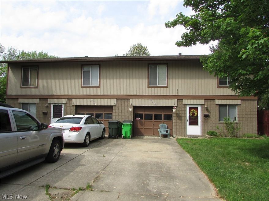 Turn Key Investment property in Stow.  Both units have long term tenants.  Each unit is 2 bedroom 1.5 bath with its own attached garage.  Each unit has additional living space on the first level.  Roof was new in 2018, and furnaces in 2010.  Excellent investment.