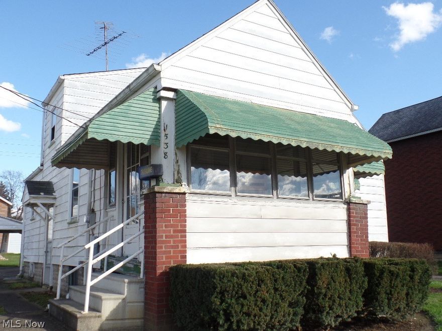 Room sizes estimated, 4 bedrooms, 1.5 baths, eat-in kitchen, enclosed front porch, basement could have a family room. Purchasing "AS-IS" Need TLC