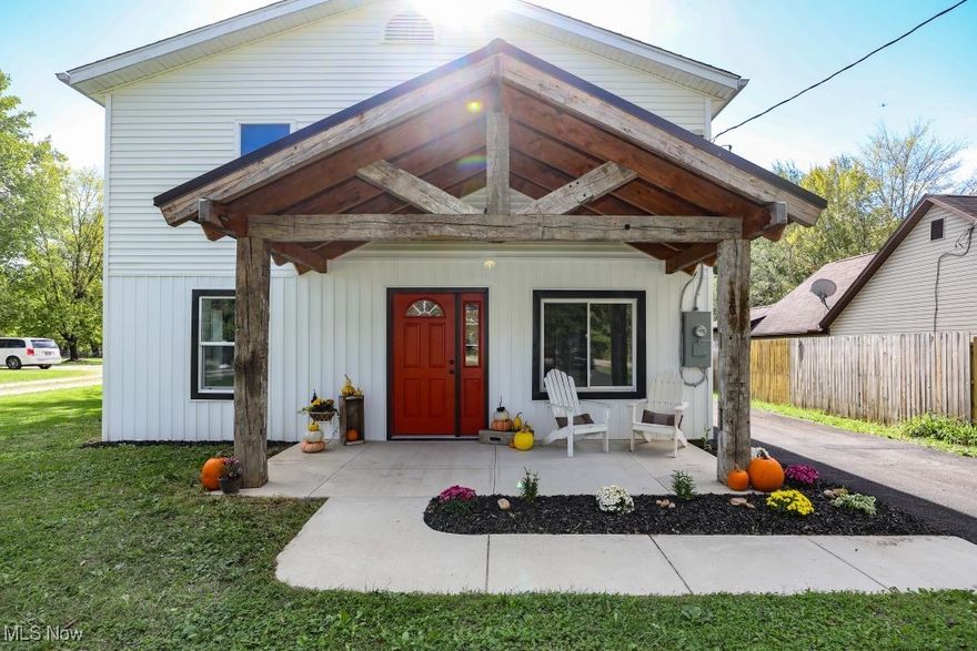 Welcome to 3793 Ranfield Rd, nestled into the beautiful town of Brimfield.  If you looking for a brand new home, look no further.  This home was taken down to the bar bones and has been completely remodeled.  This home features 5 bedrooms, 2.5 baths with over 2000 square feet of living space.  The upgrades to this home have been done with great craftsmanship, and no corners were cut in the remodel process.  As you walk in the front door you will notice the open floor plan, beautiful hardwood floors and a ton of natural light.  There is a large living room that flows right into the eat in kitchen.  The kitchen features an island with a breakfast bar, brand new cupboards, cabinets, and counter tops for all your cooking and baking needs.  The kitchen also features hardwood floors, large pantry, and recessed lighting.  Also on the main floor you will find a main level laundry room, and a half bathroom.  There is a huge master suit on the main floor that features a sliding glass door out to the patio, large ceiling fan, an elegant master bathroom, large walk in closet, and an additional closet.  You will also find an additional bedroom/office on the main level.  As you make your way upstairs you will find 3 more oversized bedrooms that are very spacious, with new carpet and mirrored closet doors.  There is also a beautiful newly added full bathroom upstairs and even has touch mirror lighting.  Literally everything with this home is brand new.  The outside of the home has had a full face lift which include the beautiful rustic front porch which include reclaimed wood and barn beams, new vinyl siding, new roof, paved driveway, cement sidewalks, new septic system, and even a brick fire pit in the backyard.  The lot is very deep and includes 0.69 acres of property.  This home is in area for easy access to I76, Neomed, Kent State, Shopping, and so much more.  Come make this your next home.  Call to schedule your private showing today.