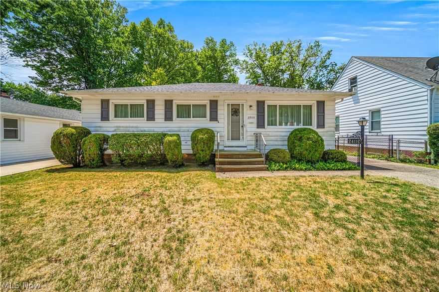 Come and tour this charming 3 bedroom and 2 full bath ranch home. Hardwood flooring throughout the first floor! A bright and sunny eat-in kitchen! Large dining room with a sliding glass door to your cover patio which is perfect for entertaining! Finished recreation room with glass block windows and a bar! Bonus workshop off the finished basement.  Large Laundry room with tons of room for storage! Lower lever full bathroom.  All the appliances stay. Large backyard with a two-car garage with a newer garage floor.