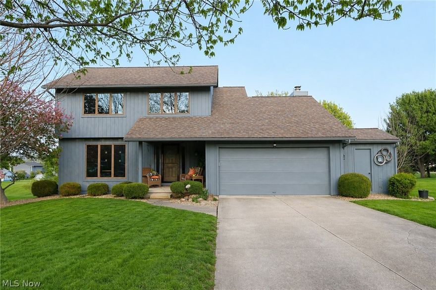 Move-in ready & thoughtfully updated, this beautifully maintained 2-story home offers 3 bedrooms and 2.5 bathrooms with over 1,700 sq ft of comfortable living space. The beautifully-remodeled kitchen showcases solid maple cabinetry, granite countertops, undercabinet lighting, and newer appliances. A spacious owner’s suite provides both comfort and functionality, while newer carpet adds a fresh, inviting feel throughout. Enjoy outdoor living in the large backyard with two elevated decks—12x12 off the dining area and 16x14 off the great room—connected by a charming bridge, perfect for relaxing or entertaining. Additional highlights include a covered front porch, owned water softener, and a shed attached to the garage ideal for a workshop or flex space. The home is also equipped with a hookup for a portable generator capable of powering the entire house.