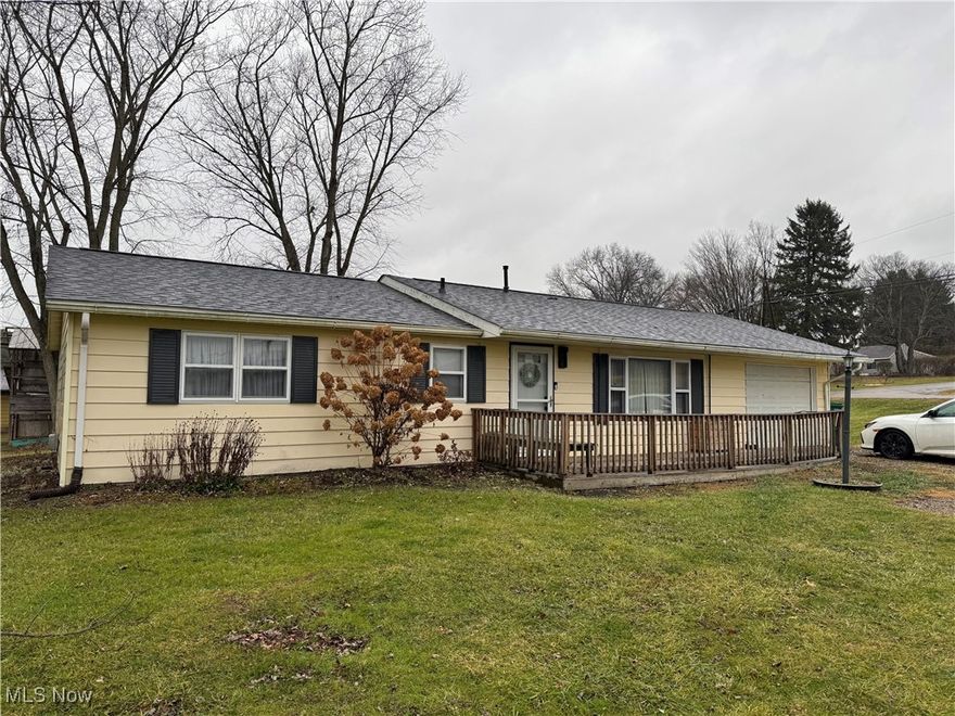 Welcome home to this beautifully updated 3-bedroom, 1-bath ranch perfectly situated on a desirable corner lot. Thoughtfully remodeled with modern finishes throughout, this home blends fresh style with classic comfort. Step inside to find a bright, open living area featuring updated flooring, contemporary lighting, and plenty of natural light. All three bedrooms are generously sized, offering flexible space for family, guests, or a home office. The updated bathroom features tasteful upgrades and a clean, modern design. Outside, enjoy a large yard with plenty of room for gardening, play, or outdoor gatherings. With its charming curb appeal, convenient single-level layout, and move-in-ready condition, this home is the perfect blend of comfort and convenience. Don’t miss your chance to make it yours!