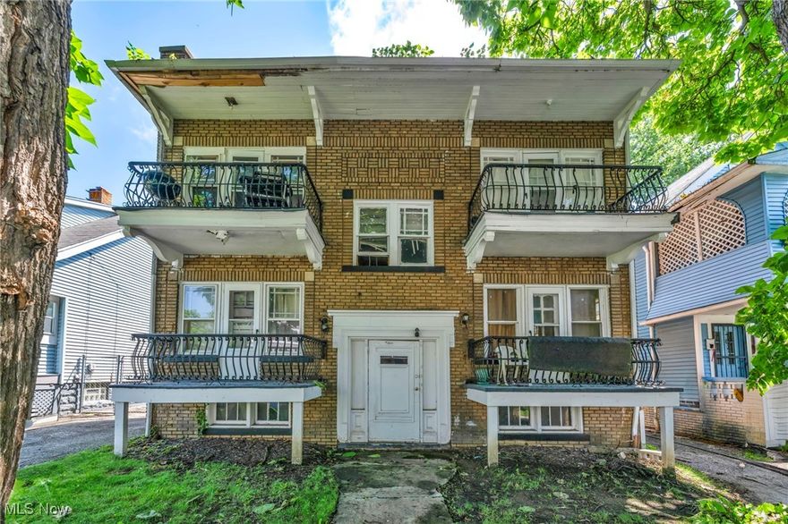 Attention investors!! Excellent opportunity to acquire a well maintained, 100% occupied, four unit, located in a thriving Cleveland  neighborhood. This income producing asset generates $3,743 per month (12% ROI), providing immediate and consistent cash flow. The property consists of four spacious 2 bedroom/ 1 bathroom apartments. Each unit has been painted and updated as needed, ensuring tenant satisfaction and reduced turn over. Unit 3 was freshly renovated in 2025. New vinyl windows throughout. Tenants pay electric and gas. Conveniently situated near public transportation, shopping, dining, and schools, this location offers strong rental demand and long term investment stability. Whether you're looking to expand your portfolio or start investing in Cleveland real estate, this turnkey quad is the perfect choice!