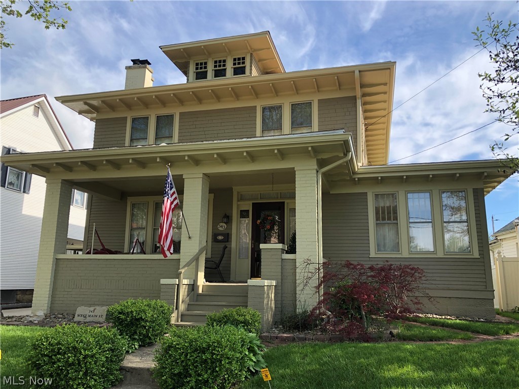 This 4 bedroom home is full of charm and has been extremely well maintained. This one has ALL of the curb appeal. The first floor features a beautiful entry with original solid-wood staircase. large living room with fireplace (includes vented gas logs), dining room with plenty of natural light, eat-in kitchen as well as a beautiful sunroom and a half bathroom. Second floor includes a master bedroom with dual closets and an attached half bathroom as well as 3 other bedrooms and a full bathroom. Beautifully remodeled kitchen (2018) with solid cherry amish-built cabinets and quartz countertops. Kitchen peninsula for extra entertaining space (4 bar stools will stay). The sunroom includes a built in desk. Updates include: patio 2018, refrigerator 2018, range 2017, front storm door 2015, upper roof 2014, lower roof 2018, sunroom ceiling 2018, painted entire first floor and 2 beds 2018, shed 2015, concrete driveway and vinyl privacy fence 2015, 3 basement windows 2015. Tons of natural light t
