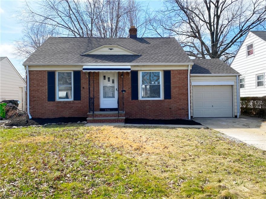 Beautifully updated cape cod situated close to shopping and Lake Erie! Enjoy cooking in the completely updated kitchen featuring new cabinets, granite counters, appliances, flooring, and newer bay window! Nicely sized living room has brand new flooring and is freshly painted. Two nice sized bedrooms and a full bath with newer vanity all on the first floor! Upstairs enjoy the large sized bedroom with HUGE walk in closet! All with new carpet and fresh paint! Entertain in your partially finished basement with bar and full bathroom! New furnace and central A/C to be installed! Large backyard with porch is completely fenced to provide an private entertainment space! Too many updates to list! Move right in!