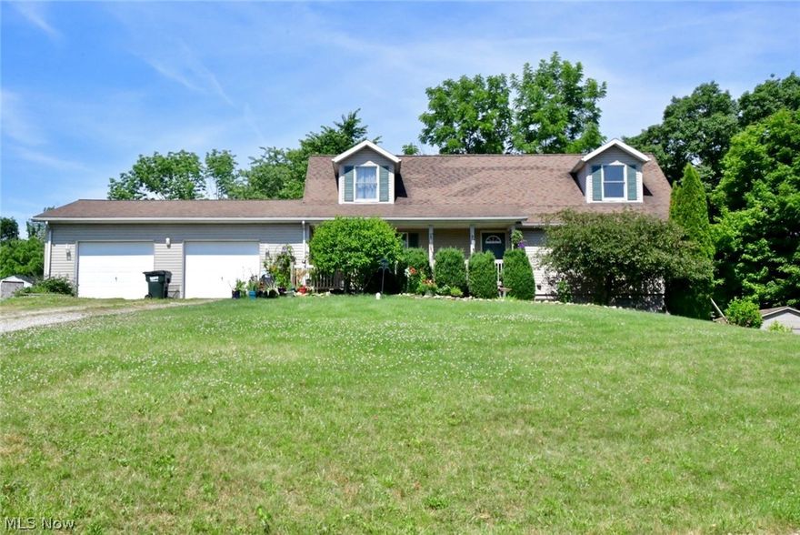 Located in the Tri-Valley local school district, this home features 4 bedrooms, 2 1/2 baths and 2.53 acres! There is an additional room in the lower level that could be a 5h bedroom, office or bonus room too! The lower level is a walkout and can be easily finished for added living space! Enjoy the first floor laundry, large walk-in closets and plenty of storage closets too! The garage is an oversized 2 car garage with a 3rd door, great for driving the tractor right in to store too!  There is also a storage shed on the property! The upper level is very spacious and includes a loft area that could be utilized for a study area! The home is located at the end of the culdesac and just minutes from the schools in Dresden! Call today to schedule your showing!