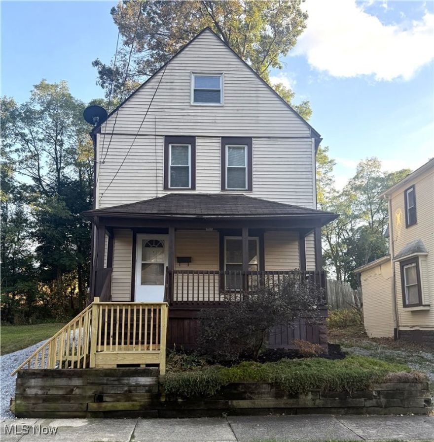 Welcome to 483 Bishop St. This home is clean, maintained and move in ready! Large living room shares the first floor with dining room and kitchen. Main bedroom is on the second floor and has been doubled in size by combining two separate rooms to enable plenty of room for larger bed and multiple dressers, vanity, etc. Also on the second floor is another bedroom and a roomy bathroom. The attic has been finished into a third bedroom, could also be used as a large office, arts and playroom or anything to fit your needs. Basement is super clean and perfect for storage and/or workspace. Vinyl windows and glass block throughout. This area has been highly invested in with many new built homes and conveniently located to Highland Square, Downtown Akron, University of Akron and so much more.
 This home would also make a great investment property that is completely tenant ready. No wasted time or funds with repairs and maintenance. It was recently approved by Sec 8 for $1154 per month rent.