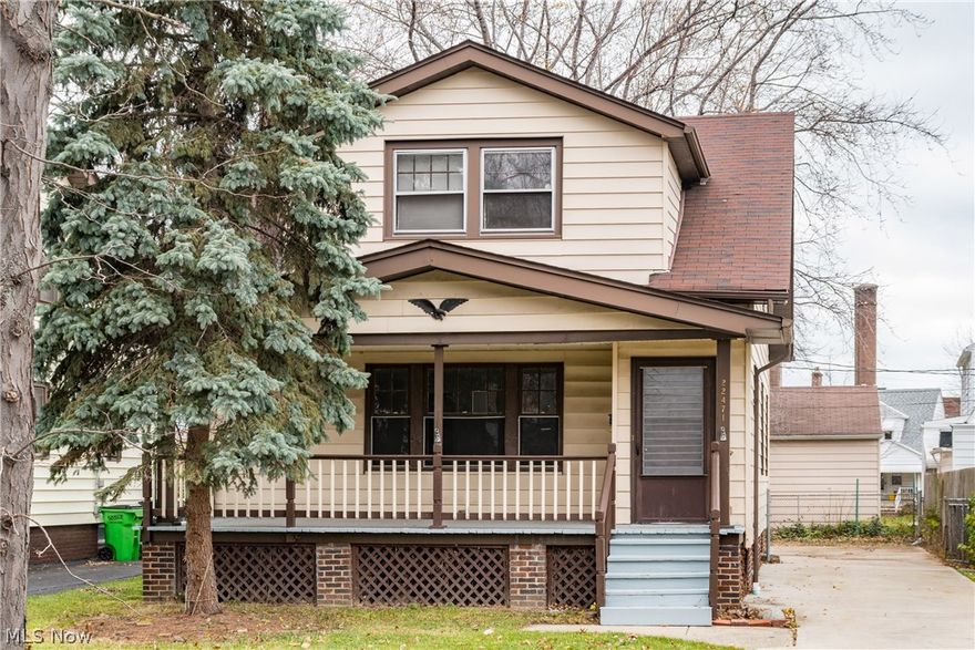 You'll enjoy the hardwood floors throughout this lovely 3 bedroom 2 full bath Cape Cod. Freshly painted rooms, and Appliances stay. Enjoy relaxing on the front porch, paved driveway. Sold As Is