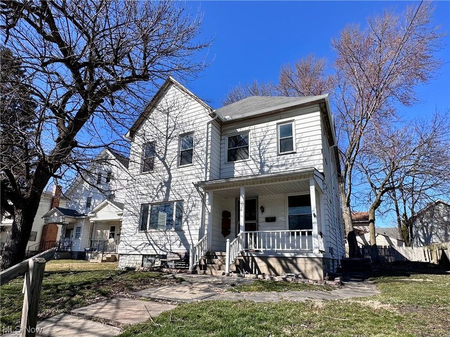 Spacious 3-4 bedroom century home sitting on two parcels in a good location close to shopping, downtown, Waddell Park, and the Wellness Center.  Highlighted by oversized rooms, tall ceilings, two staircases and original wood details, this house possesses all the charm and character that homes of this era do. Features include a large foyer with beautiful staircase (with a small laundry room hidden under it), formal living room, dining room, eat-in kitchen, spacious bedrooms, walk-up attic, and basement. If you need room to grow, you'll find it here!