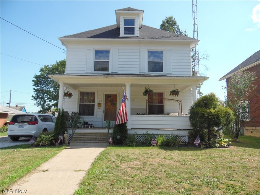 Well maintained 3 to 4 bedroom in East Palestine.  Large living room with area for dinette, sliding glass doors opens into a fenced in backyard. Nice size kitchen all new flooring 2019 on the first floor.  Gorgeous staircase leading up to 3 bedrooms and a full bath.  Brand new carpet in the bedrooms.  Large room on 3rd floor could be a 4th bedroom or additional living space.  Brand new roof July 2020.  You can see the schools from your front porch.  Call today to schedule your showing before this one is Gone!!