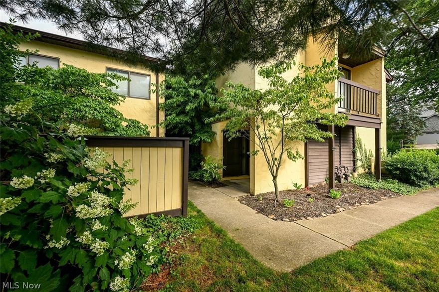 Looking for an affordable condo? This two bedroom two bath carriage house style condo is just right for you! When you come into the unit, you'll notice how bright and airy it is! The great room has vaulted ceilings, a wood burning fireplace and a slider to a small deck for morning coffee! The primary bedroom is spacious and has a walk through closet into the en-suite bathroom w/ a shower. The second bedroom has plenty of closet space and there is another full bathroom for guests. A separate laundry room w/ laundry sink completes the unit and has room for storage. A private storage closet is also available. Close to shopping, highways, restaurants, Merriman Valley and the Nature Realm, this condo will not disappoint! The owner is also offering a one year home warranty for peace of mind for the new owner(s)!