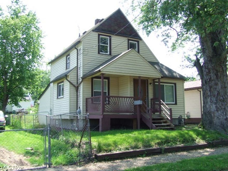 Great Cape Cod with 1st floor Master bedroom with vaulted ceiling, built-in vanity/desk and double closet added plus 1st floor half bath.  Updated kitchen with granite counter, new cupboards and butcher-block breakfast bar plus additional eating area.  Large living room with hardwood floors.  Upstairs is two more bedrooms and full bathroom.  Lower level includes second full bathroom with walk-in shower.  Large, detached 2-car garage, fenced backyard, glass block windows.  Auditor's site does not include new master bedroom and basement full bath in sq. ft.  Make it your new home today!