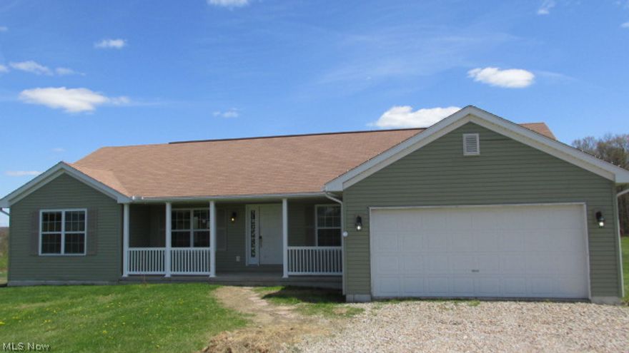 Country living at its best!! Yet so close to town with the in town conveniences. 5.05 acres surrounds this adorable ranch home. Home offering 3 bedrooms, 2 full baths, with garden tub in the master bathroom for your relaxation. Offers a 2 car oversized garage, first floor utility, and a partially unfinished basement. Add your finishing touch to basement plenty of room for a rec room. Fenced in yard for your pet. Perfect open floor plan pack your bags just in time for summer.