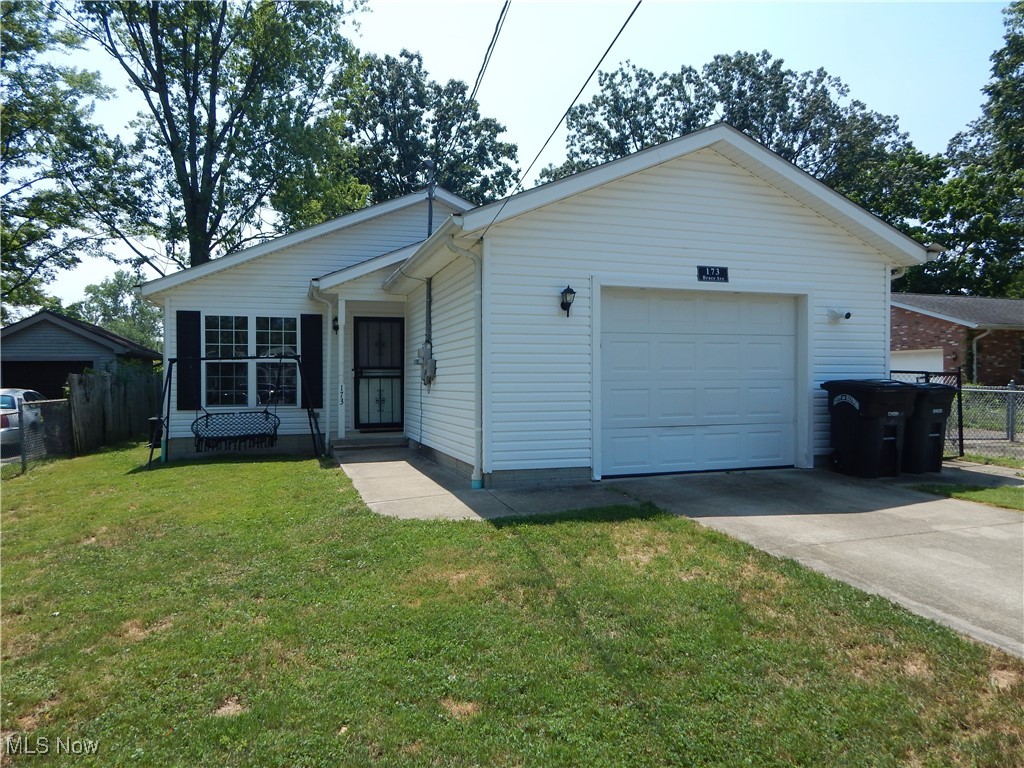 Description; Welcome to 173 Brace Ave, a beautifully maintained 2-bedroom, 2-bath ranch built in 2007, offering comfort, convenience, and easy single-floor living. Both bedrooms are equipped with walk in closets. Step inside to an open concept living area with fresh paint, new carpet, and durable vinyl flooring. The spacious kitchen comes fully equipped with all new stainless steel appliances and flows seamlessly into the dining and living spaces - perfect for entertaining or relaxing at home. Enjoy the convenience of first floor laundry, a primary suite with private bath, and an attached garage for easy access. Outside, the fully fenced yard with an electric gate offers privacy and a safe space for pets or play. Located on a quiet street, this home provides easy access to parks, shopping, and highways, all while keeping the low maintenance lifestyle you've been looking for. Whether you're downsizing or purchasing your first home, 173 Brace Ave is truly move-in ready. New A/C unit was installed in April of 2024.
