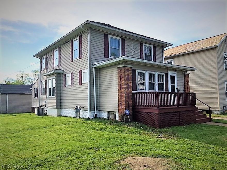 Very clean and updated 2 story home offering 4 bdrms. (1 on main level), 2 full baths (1 up and 1 on main level), nice large living room w/ornamental fireplace, formal dining room w/window seat, original woodwork through out in excellent condition, freshly painted top to bottom, all new floor coverings, 4 new garage doors and brand new furnace and central air.