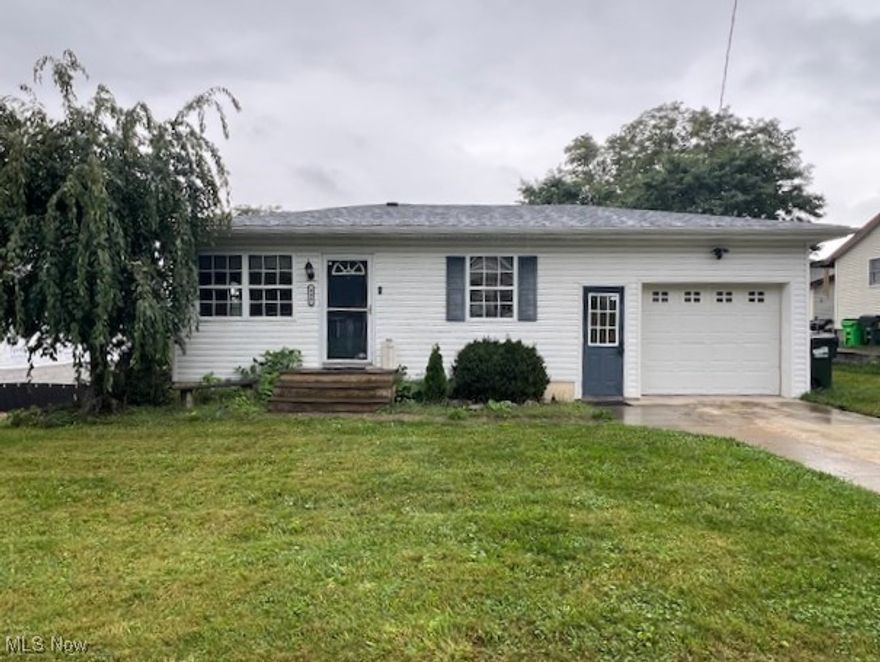 Get ready to move in this well maintained ranch home that features 3 bedrooms and 1 bath.  Beautiful hardwood floors.  Partially finished basement that also has a possible 4th bedroom or office.  The walkout basement leads to a nice big backyard with plenty of space for kids and pets to enjoy and have a party with family and friends.  Newer water heater, windows, siding, driveway, Roof 2021 and wooden fence.  City lot with a country feel!   Dates approximate.
