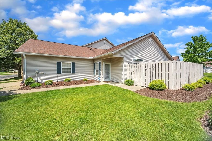 Who is ready for 1 floor living and limited maintenance?  Come check out this beautifully updated 3 bed 2 bath townhouse on the edge of Middleburg Heights.  Step on in to the large living room fully updated boasting new light fixtures, updated carpet and a completely rebuilt gas fireplace.  The eat in kitchen features hardwood cabinets, granite counter tops, storage galore with all appliances staying. The large bedrooms are carpeted, updated paint with tons of closet space.  It boasts a fully updated bathroom/shower, tile back splash and even updated plumbing throughout.  The owners suite is huge boasting a walk through double closets for all the space you need.  Master bath is completely remodeled featuring vinyl plank flooring, a brand new tub and shower hardware, subway tile backsplash, granite counter tops and updated plumbing.  All this easy living can be yours with a full two car garage, private patio off side and own room for your laundry needs.  Schedule your showings quickly,