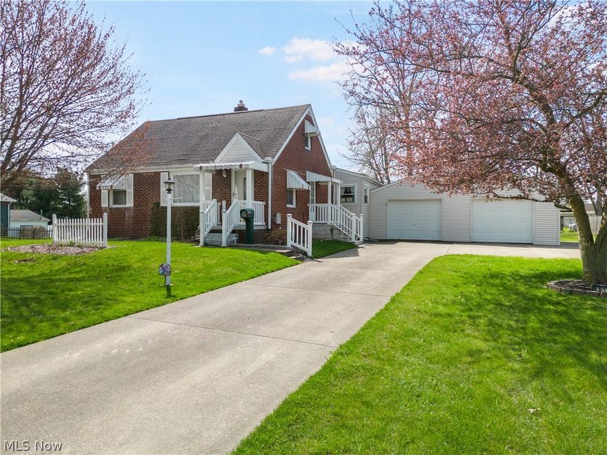Welcome to 612 35th St. SE in Canton South! This charming bungalow boasts three bedrooms, one and a half baths, and an array of captivating features that make it an absolute gem. The brick exterior offers loads of curb appeal with tons of possibilities to add your personal touch. The paved drive and two car attached garage help to provide functionality as well. As you enter, you'll be greeted by a spacious living room reaturing original wood floors and loads of natural light thanks to the large windows. The heart of this home is just around the corner where you will find a good sized kitchen featuring all oak cabinets and loads of counter space. Continue through the open kitchen to find the large family room addition off the back that does wonders for the main floor living space. The final stop on this side of the home is sure to be a favorite, the stunning sunroom. Whether you're enjoying your morning coffee or unwinding after a long day, this sunlit space is sure to become your favorite retreat. Off to the other side of the home you'll find two spacious first floor bedrooms with a full bath. Just beyond the door you can access the third bedroom upstairs that provides loads of storage and would make the perfect master suite. Need more storage still? Head to the large open basement featuring a half bath, storage cellar, and newer mechanicals thanks to the recently replaced furnace, hot water tank, and well equipment. All of this is situated on a pristine near half acre lot on a dead end road providing peace and quiet while still offering an easy commute thanks to proximity to the Canton South area, schools, and I-77. Call today to schedule your private tour!