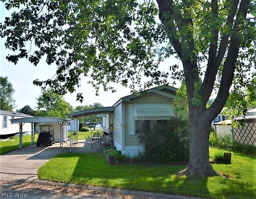 This lovely home is absolutely adorable. The Schult single wide manufactured home is a 1992 offering 2 bedrooms and 1 bath. There is a very nice Eat-in-kitchen. Lots of nice upgrades, newer roof, furnace and flooring. This home won't last long! Columbia Park is an age specific community. Columbia Park is Ohio's Premiere Adult Land Lease Community! Amenities include: Gatehouse managed entrance! On site Shopping Plaza! On site Management! Walking Path/Dog Walking Path! Shuffleboard! Boccie Ball! Library! Crafts, Social Hall with daily scheduled activities and so much more!