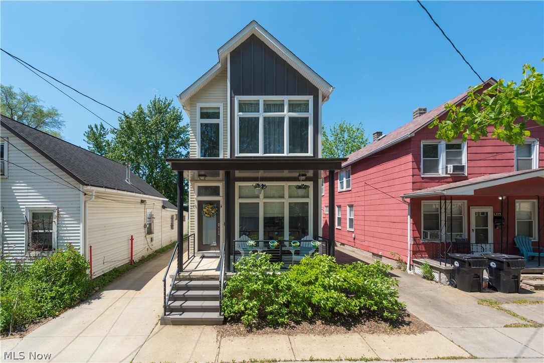 Welcome to your dream home in the heart of Ohio City! This 2018 built gem boasts a Tax Abatement through December 31, 2033. The home has three spacious bedrooms, the Master featuring a walk in closet & En-suite bath. You'll enjoy the convenience of the 1st floor half bath, home office & laundry/mudroom. From the moment you step inside, you'll be greeted by upgrades throughout, including sleek quartz countertops, high-end stainless steel appliances, modern fixtures, COREtec wood flooring throughout, Low/argon filled windows by JELD-WAN..the list continues. The newly finished basement adds versatility and additional living space for entertaining, gaming or relaxation. Situated in highly sought-after Ohio City, this home offers the perfect blend of convenience and charm, with trendy shops, restaurants, and parks just moments away. Don't miss your chance to make this stunning property your own! FOR SHOWINGS & OPEN HOUSE, PLEASE PARK IN THE EMPTY LOT ON BURTON COURT & WALK TO THE HOME. HOME HAS SHARED DRIVEWAY.