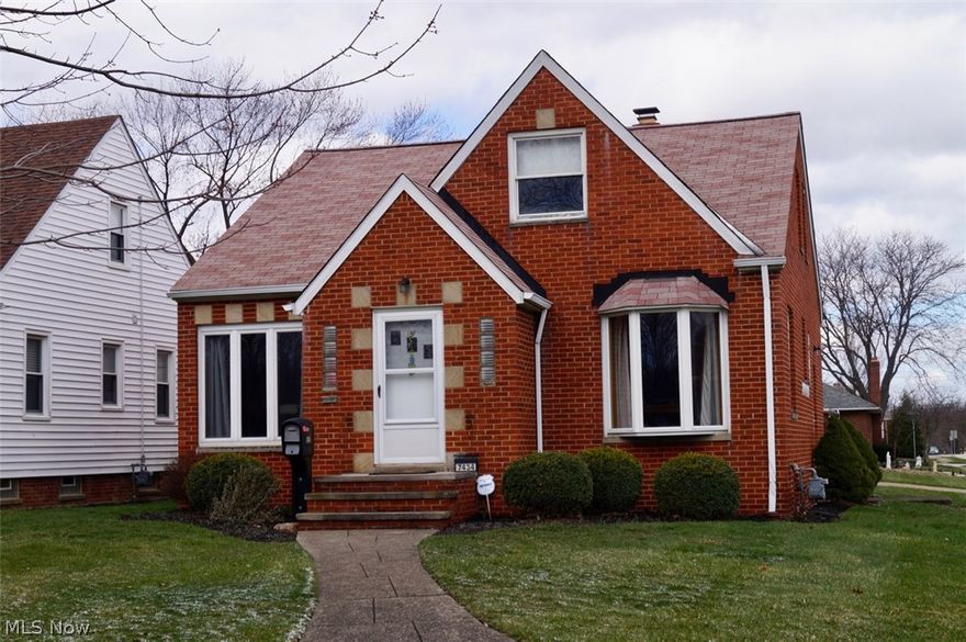 Tremendous value in this well cared for Middleburg Hts Cape Cod. A rare amenity is the 2-car attached garage with breezeway. Makes a great mud entry. Kitchen is open to the combination dining / living room and a gorgeous bay window captures a picturesque wooded view. One of the most gorgeous features are the original hardwood floors in excellent condition throughout this home. All bedrooms and living areas have the hardwood. First floor master bedroom is a great size with double closets. First floor full bath is updated with tile floors and surround and ample storage space. Second floor has loft space, two large architecturally interesting bedrooms with deep closets and another rarity in the Cape Cod home is the second floor full bath! Basement features a large recreation and laundry room, newer composite vinyl floor, finished ceiling and glass block windows. Spare toilet also found in the utility room. All of the windows have been replaced over time, newer A/C and blown-in insulation