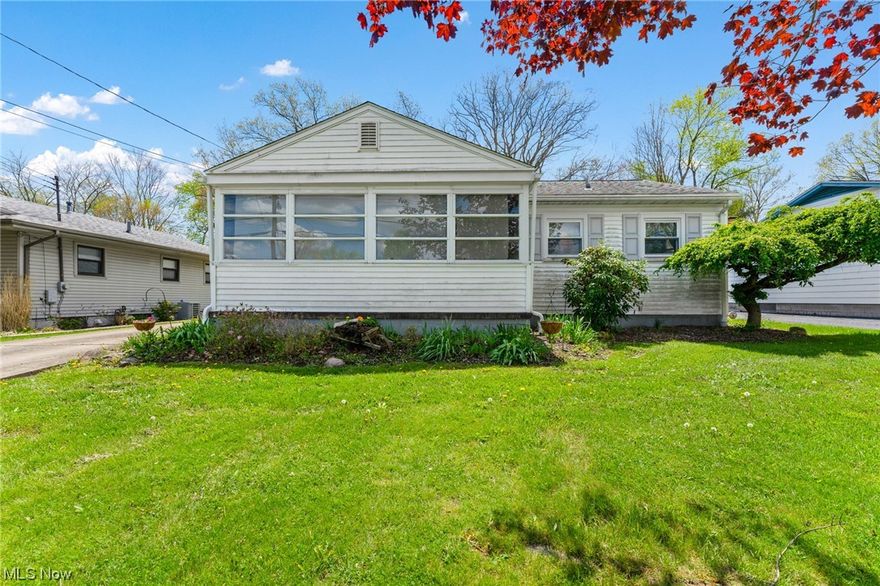 Check out this new listing that's a Ranch with a 3-car garage. This is house has been well maintained over the years and is ready for you! The exterior offers vinyl siding, dimensional shingled roof and vinyl windows. The driveway leads to the back where you'll love that extra storage in the 3-car detached garage. The Kitchen has been updated with solid wood cabinets, granite countertops, tile backsplash and stainless appliances. The living room offers plenty of space with access to the enclosed front porch. 3 bedrooms with carpet (hardwood flooring underneath) with nice closet space in each. One bedroom is currently being used as a dining room area with access to the kitchen. Full bathroom on the main level with a tub and tile walls. The basement is partially finished and waterproofed. An additional room is off the finished area for storage. Glassblock windows. Hubbard School District. These houses do not last long so schedule to see this ASAP!!