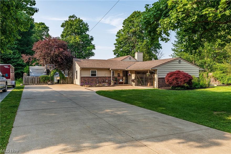 This charming property located in Mentor boasts 4 bedrooms and 2 bathrooms, and a large great room perfect for families or those who enjoy having space. The living room with a cozy fireplace is perfect for entertaining guests or simply relaxing after a long day. Additionally, the property features a fenced in back yard with an RV cement pad. Includes a sparkling pool and fire pit, both great amenities for outdoor gatherings during the warmer months. The property itself sits on a spacious .34 acres, offering plenty of outdoor space for activities and potentially even gardening. Overall, this property is a great choice for those who value comfortable living with both indoor and outdoor amenities.