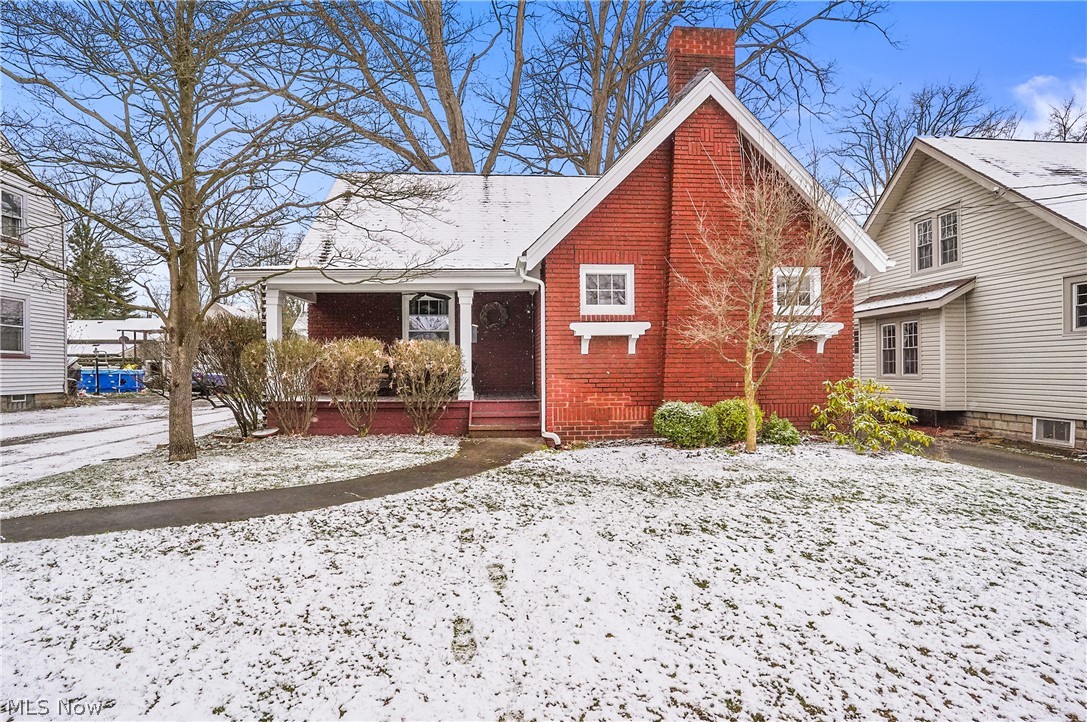 Welcome home to this charming two-bedroom cape. Come up to the covered porch with a ceiling fan to sit out and enjoy your cup of coffee and into the large living room with built in shelves, hardwood floors, and freshly painted (2024) throughout the home. Beautiful newer lights throughout. Living room is open to the dining room which offers a built-in cabinet. The gorgeous, bright kitchen offers a stainless-steel dishwasher, range and oven, subway tile backsplash, plenty of pantry space, and area for an island. There are two bedrooms and a full bathroom on the first floor. The upstairs attic is ready to be finished for another bedroom, office, etc, it is plumbed and has electric, spray foam insulation (2010). Just needs your finishing touches. Basement is very clean, has laundry area, storage, plenty of room for a home gym etc. Newer two car garage door (2023). Furnace and A/C, roof (2010). Ready to move right in!