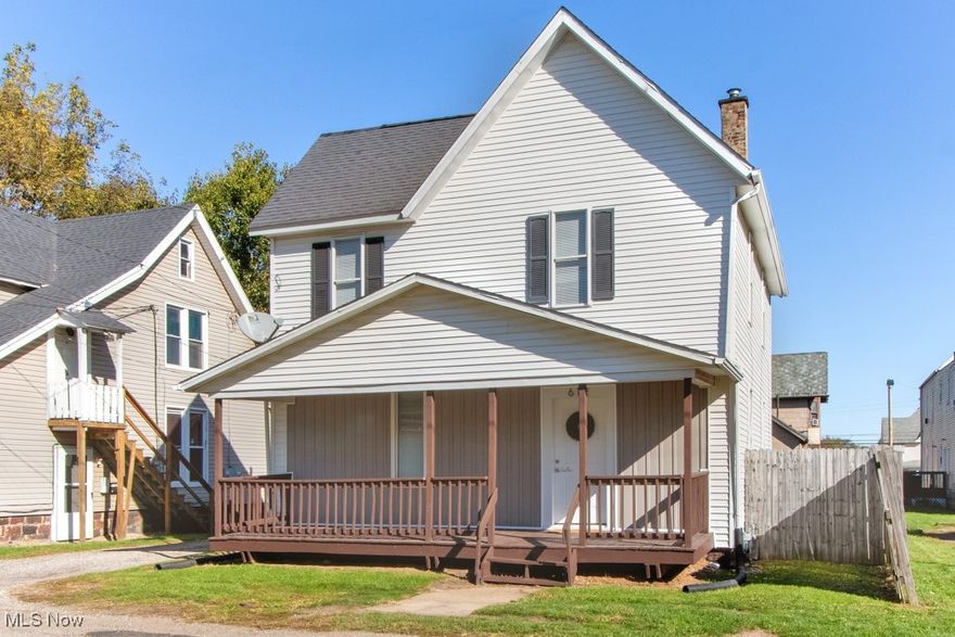 Beautifully remodeled and ready to call home! Quality Amish contractors have updated this 3 bedroom 1 bath home with new waterproof luxury vinyl plank floors, new lighting, and fresh paint throughout. The first floor has a living room, formal dining room, and a large kitchen that features a first floor laundry, and a built in dishwasher. The second floor has 3 bedrooms and a full bathroom. The basement is clean, well lit, and freshly painted.  It has updated windows, flooring, lighting, vinyl siding, high efficiency furnace, central air, plumbing, and some electrical. There is another porch out the back door leading to the garage and a fully fenced in back yard.