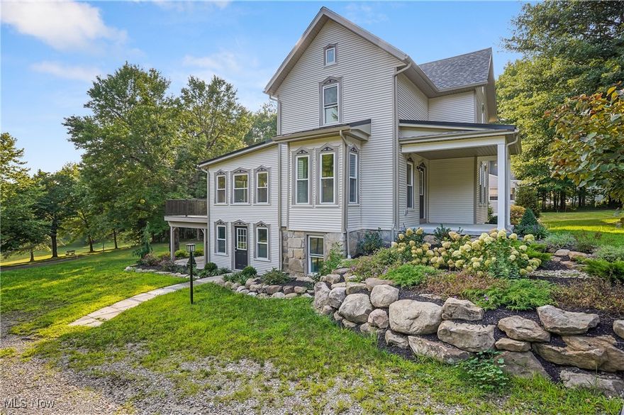 Welcome to this absolutely stunning and meticulously updated 3-bedroom, 2-bath Colonial. This home boasts a bright, open floor plan with beautiful hardwood floors and 9-foot ceilings throughout. The heart of the home is the expansive eat-in kitchen, featuring quartz countertops and a large island with seating. Step through the kitchen to a lovely two-tiered deck overlooking nearly half an acre of outdoor space. The spacious family room is perfect for gatherings and entertaining. The first-floor master bedroom offers ample space with double closets and is conveniently located next to a fully updated bathroom. Upstairs, you'll find two generously sized bedrooms, one with a double closet, and access to a finished third-floor loft, ideal for a playroom, extra living space, or additional storage. The upper level also includes another large bedroom and a fully updated bath. The fully finished basement heated concrete floors, and a walkout to the backyard. The home also benefits from updated new roof, new electrical, new HVAC systems, new windows, new doors and more! Don’t miss the opportunity to make this exceptional home yours!