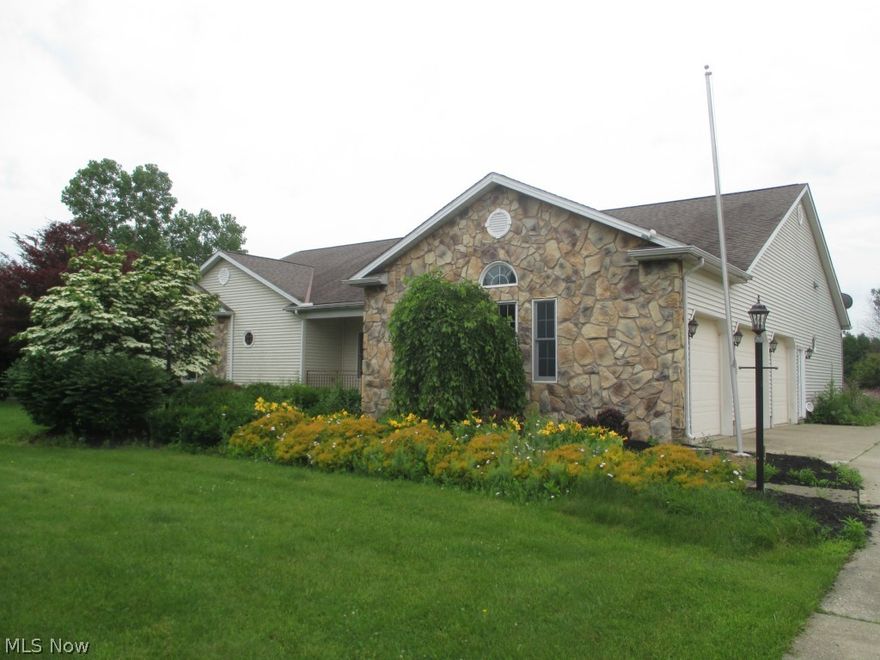 Wow! Beautiful, upscale ranch home with adjoining pool house with in-ground pool and all equipment! Spacious rooms with fresh paint and new carpeting.  Eat-in-kitchen features stainless steel wall oven, microwave, stove and dishwasher plus island. Great Room features vaulted ceilings with stone fireplace. Enjoy the first floor den with hardwood floors and library. Master Bedroom features glamour bathroom with soaking tub and shower.  Fully, finished basement with Rec Room, wet-bar and fireplace! Sliding glass doors leads to patio and gardens. Other amenities include 3 car attached garage, central air and shed.  A Must See! This is a Fannie Mae HomePath Property. NO Personal Property Included.