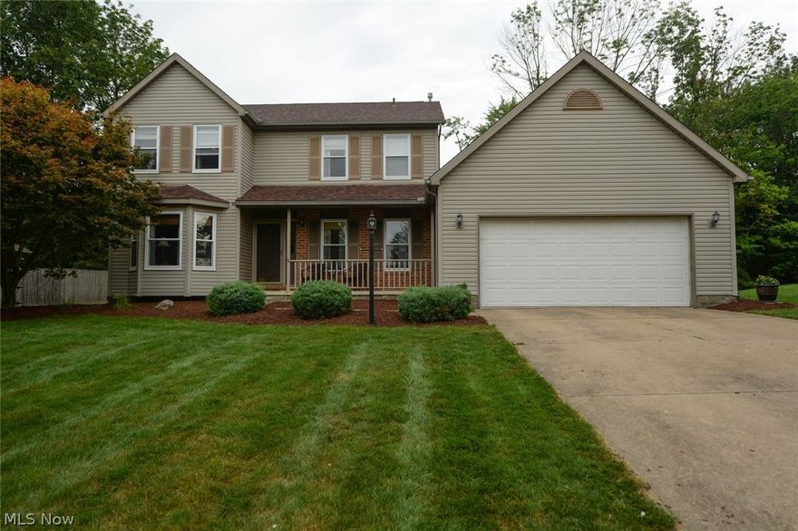 This large 3 bed 2.5 bath home is situated on a generous wooded lot in the Pebblebrook Allotment of Plain Township.  This home features an updated kitchen with custom slow close cabinets, solid surface counters, stainless steel appliances and a generous pantry.  This home has plenty of other updates that include newer windows, furnace and roof.  The carpeting throughout this home has been recently replaced and the office/living room and dining room have both been updated and include newer laminate flooring and light fixtures.  The master suite has a large bath and duel walk in closets.  If that is not enough this home has a first floor laundry and a spacious finished basement.  The basement has plenty of room to hang out and has an additional bonus room currently being used as a home gym.  This home is move in ready and comes with a home warranty to offer extra peace of mind.  Pebblebrook features lighted sidewalks with tree lined streets and a neighborhood "library" where neighbors ca