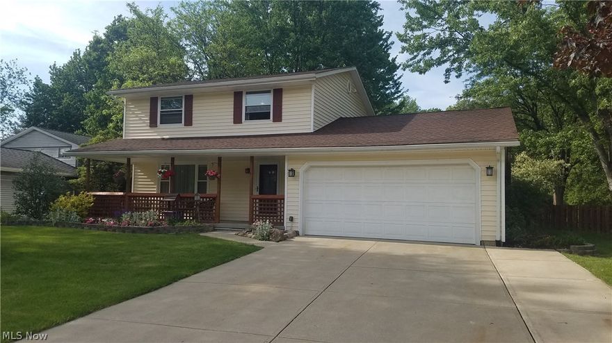 Welcome home to this updated 4 bedroom, 2.5 bath HGTV inspired colonial. Just one short mile from Grand Pacific Junction.  Enjoy an open concept flow thoughout the main floor. Huge updated eat in kitchen with granite countertops and KraftMaid cabinets. No need to worry about appliances, these are included. The kitchen also offers access to the deck which is perfect for grilling and entertaining guests.  The oversized family room which features a fireplace w/ blower, overlooks the extra deep, fully fenced in backyard. Large storage shed/workshop in the back of the property has its own driveway w/gate. In addition to all this, the main floor also offers a large bonus room w/an access door to the concrete patio w/fire pit. Currently used as a first floor laundry room, can easily convert to a 5th bedroom or sun room. The front facing dining room with extra closet space and half bathroom completes the first floor. The second floor offers 4 generously sized bedrooms and an updated full bath