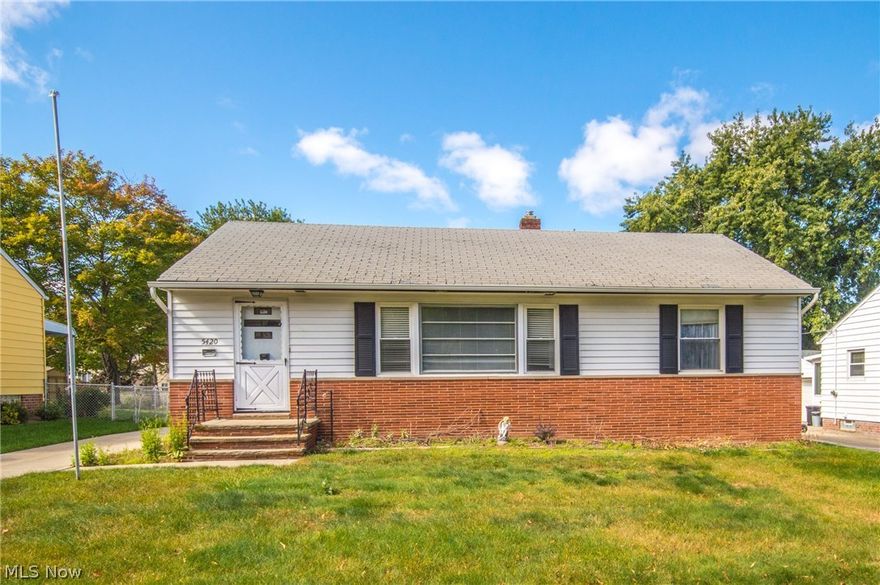 Well maintained Ranch with 2 car garage and spacious back yard.  Freshly painted, update bath with tile shower.  Hot Water tank 2011, A/C unit 2012, Gas Furnace 2008, Partially finished basement with additional stove/kitchenette area.  Tax assessment for City of Willoughby lighting at $16.95 per half and Willoughby storm sewers at $21.00 per half (see tax records for clarification).  1 year Americas Preferred Home Warranty included.