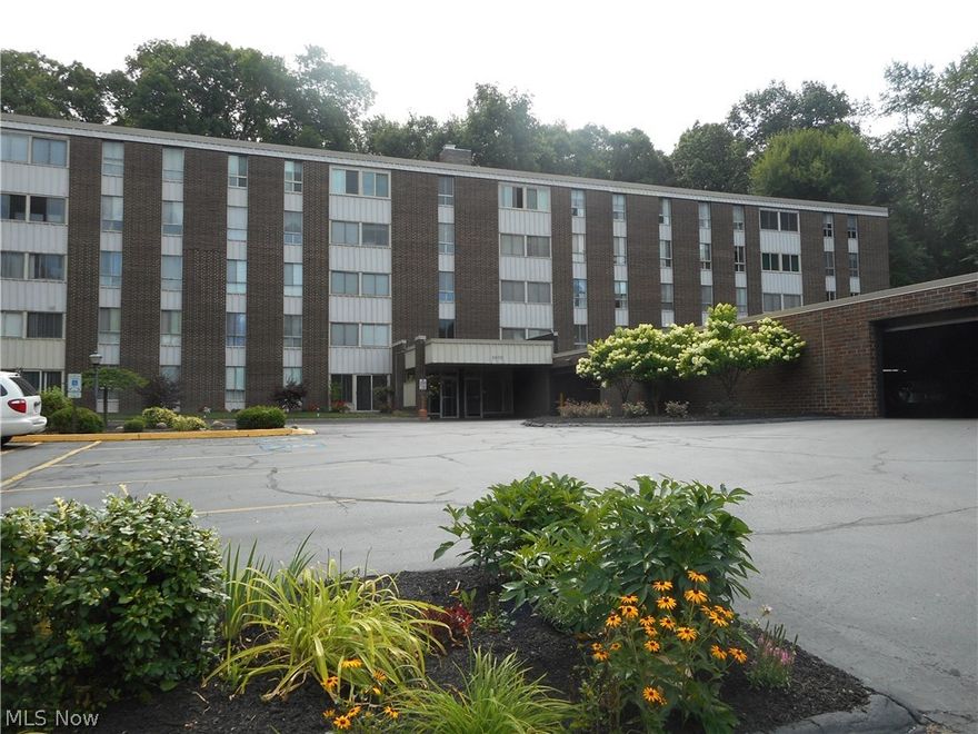 Very nice 2 bedroom with 1 full bath condo in desirable Silver Lake Towers in Building D with all of the amenities! Open floor plan in the dining and living room with sliders to 3 season sunroom, which overlooks Adell Durbin Park!  Beautiful view of the woods from every window!  Spacious master bedroom provides a 7x7 walk-in closet and one additional closet.  This condo is steps away from the elevator and laundry room!  Monthly maintenance fee includes all utilities (even cable) except phone.  Updates include:  newer carpeting, kitchen flooring, and light fixture in kitchen (2011 ), newer dishwasher and updated electric panel (2016). The assigned and reserved garage space is #194.  Storage closet also provided.