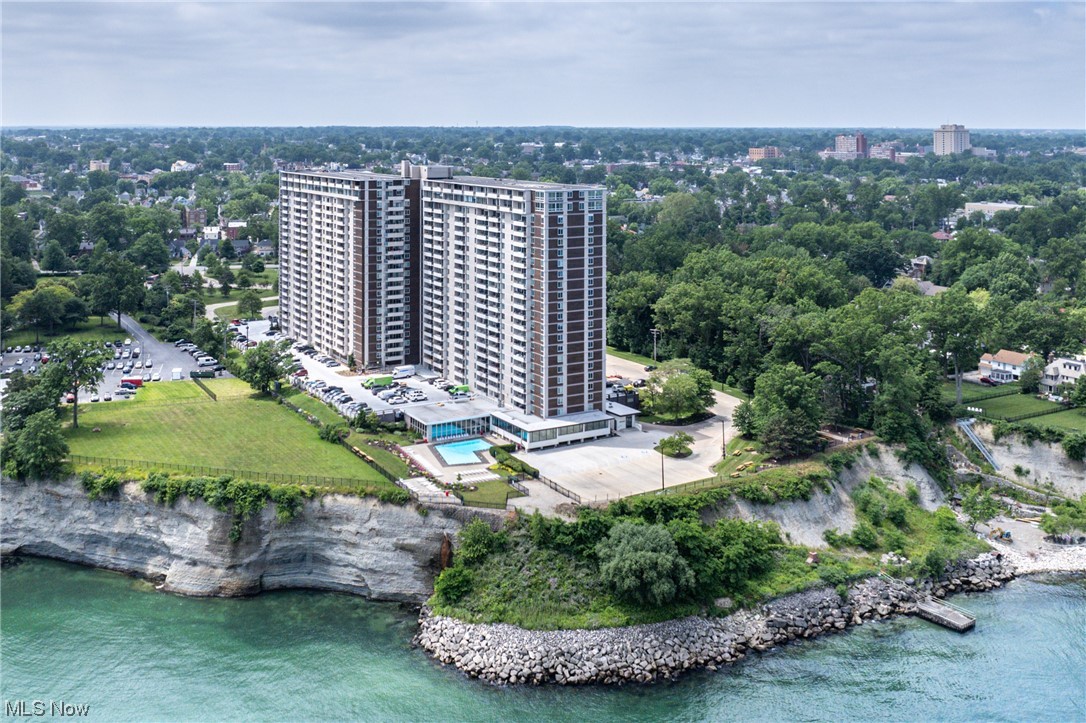 Welcome to your get away at the Gold Coast! This stunning 18th floor unit offers breathtaking views of the Cleveland skyline over Lake Erie. The Carlyle is loaded with amenities and offers maintenance free living at its finest. As you make your way into the unit, you are greeted by the modern floor plan with contemporary touches throughout. The kitchen boasts quartz countertops, sleek cabinetry, glass subway tile backsplash, and stainless steel appliances. Pop open the sliding glass doors to allow Lake Erie's crashing waves provide the soundtrack to the relaxing living room. The full bath has a custom walk-in shower, and double vanity that stretches the length of the room. You will surely be pleased with the size of the two bedrooms as it rounds out the unit. Enjoy your visit, and make sure to stop by one of the two signature restaurants on the property before you leave!