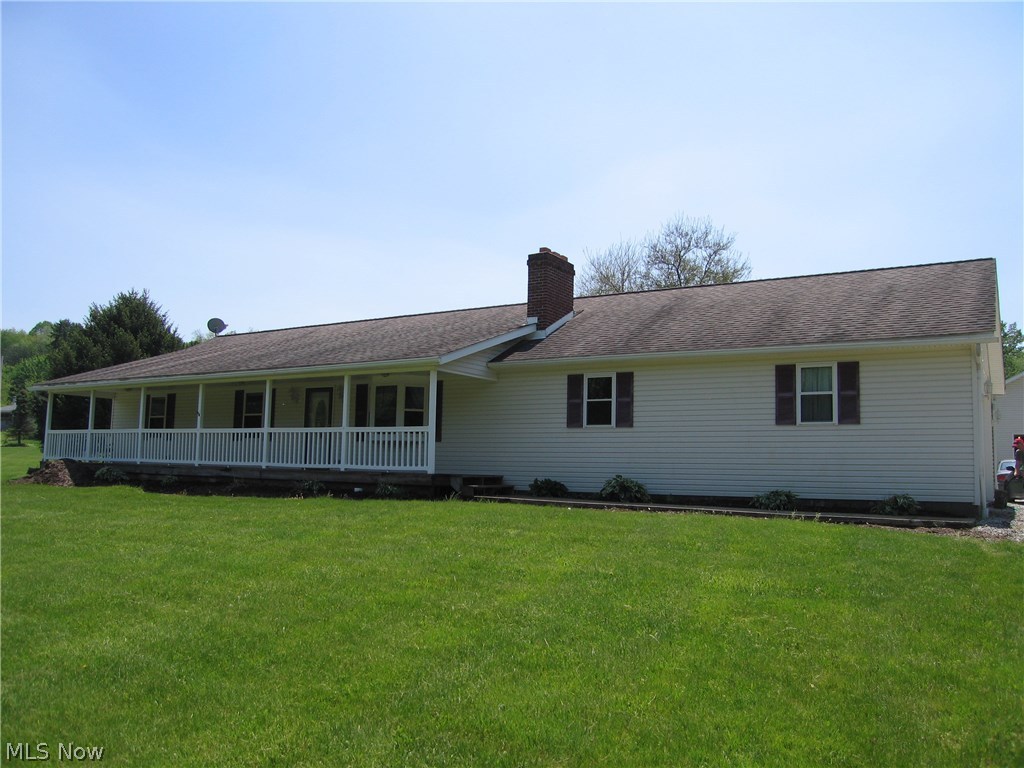 Pristine Ranch that is move-in condition has something for everyone. The house is built with maple cabinets including the huge eat-in kitchen. In the winter, feel the heat from the wood burning fireplace. Also, on this spacious lot is 32 x 32 outbuilding. Cool off and have lots of fun with the 27' above ground pool. When it's time to rest, sit back and enjoy the benefits of the 8 x 42 Front porch or the 10 x 12 Deck. The roof has
40 year shingles and in the full basement is a 90+% efficient furnace. There is even a 20 x 18 steel storage building all nestled on this 1.39 acre lot. Handicap features include a ramp in the garage and a 0 entry shower. DO HURRY! This will not last.