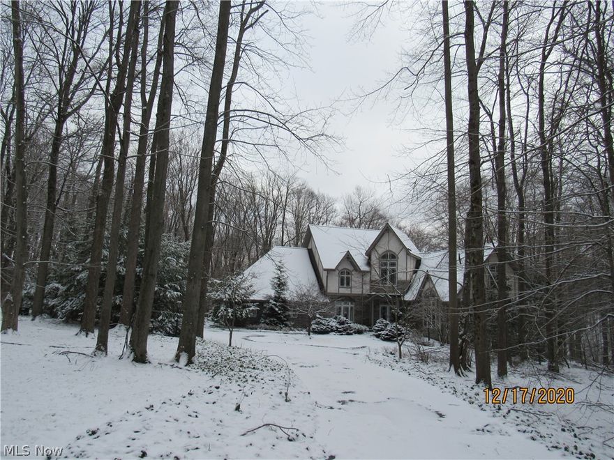 Exquisite workmanship in this custom built home in the Private woods of Deer Lake Estates!  This home has a great wooded lot that wildlife can be seen prancing through every day.  There is an inviting entry into this home with a wooded 2story foyer with a custom staircase to the 2nd floor.  The 2nd floor has 3 bedrooms and one was used as an office.  There is a full first floor master suite with matching walk in closets, a jetted tub, walk in shower and dual vanities.  The kitchen features cherry cabinets, granite counter tops and hardwood floors.  The 2 story family room has a wall of windows and a stone faced fireplace.  There is walkout basement that has plenty of room for storage but is also finished with a half bathroom, rec room with a fireplace and an office.  The finished rooms do have closets and could easily be bedrooms.  The home is finished off with a first floor laundry room that is off the 3 car heated garage.  There is a lot to offer in this home.