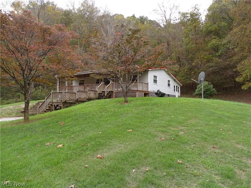 Great country location on 3 acres this home is perfect for the family who wants to be out of town.  This 2 BR, 2 bath home has a huge sunroom,  the library/study could easily be the 3rd bedroom, full unfinished basement with limitless possibilities, whole house generator. Many acres of public hunting across the street for the avid hunters, just in time for deer season.